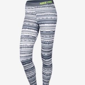 NIKE PRO AZTEK LEGGINGS SIZE S